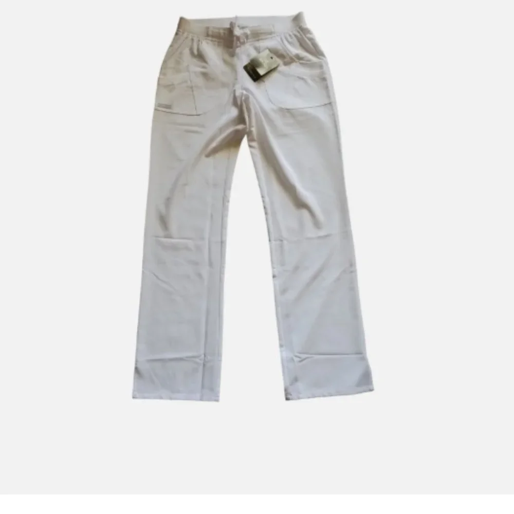 Jockey Scrub Pants XS Rib Trim Combo Comfortable Fit Women 2255 - 011 White - Picture 5 of 10